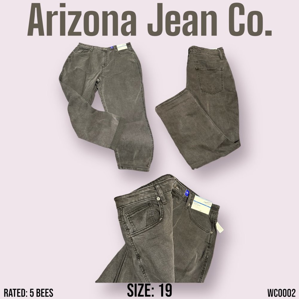 Arizona Jean Company*Curvy Mom Jeans*Size 19*NWT*